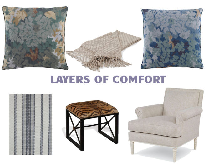 Layers of winter comfort furniture